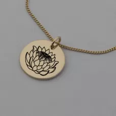 Rose Gold Protea Necklace Rose Gold Protea Necklace