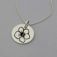 Hawthorn of May Birth Flower Pendant Hawthorn of May Birth Flower Pendant