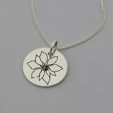 Poinsettia of December Birth Flower Pendant Poinsettia of December Birth Flower Pendant