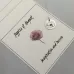 Poppy of August Birth Flower Pendant