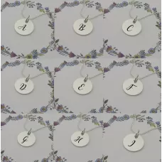 Engrave a letter on a 15mm Sterling Silver Pendant Engrave a letter on a 15mm Sterling Silver Pendant