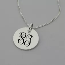 Create your own Monogram Sterling Silver Necklace Create your own Monogram Sterling Silver Necklace