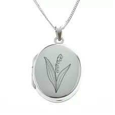 Lily of the Valley May Birthflower Locket Lily of the Valley May Birthflower Locket