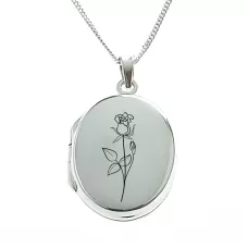 Rose of June Birthflower Locket Rose of June Birthflower Locket