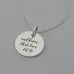 Be Still Necklace with 'and know that I am God' Engraved on the Back