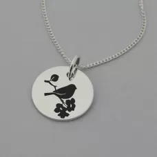 Bird Necklace with 'It's Okay' Engraved on the Reverse Bird Necklace with 'It's Okay' Engraved on the Reverse