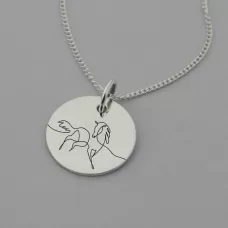 Horse Necklace with 'Fearless' Engraved on the Back Horse Necklace with 'Fearless' Engraved on the Back
