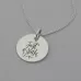 Lotus Flower Necklace with 'Just Breathe' Engraved on the Back