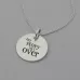Warrior Necklace with 'My Story Isn't Over' Engraved on the Back Warrior Necklace with 'My Story Isn't Over' Engraved on the Back