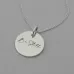Flower Necklace with 'Be Still' Engraved on the Back