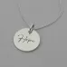 Sunflower Necklace with 'Hope' Engraved on the Back Sunflower Necklace with 'Hope' Engraved on the Back