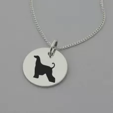 Afghan Hound Silhouette Necklace Afghan Hound Silhouette Necklace