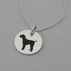 Airedale Terrier Silhouette Necklace Airedale Terrier Silhouette Necklace