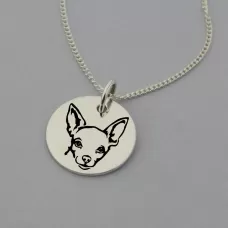 Chihauhua Engraved Necklace Chihauhua Engraved Necklace