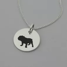 Bulldog Silhouette Necklace Bulldog Silhouette Necklace