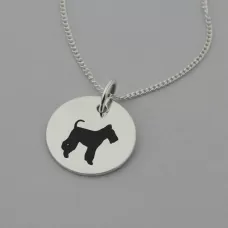 Fox Terrier Silhouette Necklace Fox Terrier Silhouette Necklace