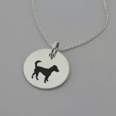 Jack Russell Silhouette Necklace Jack Russell Silhouette Necklace