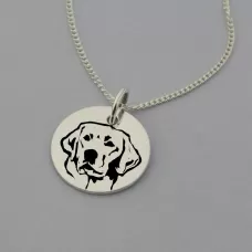 Labrador Silhouette Necklace Labrador Silhouette Necklace