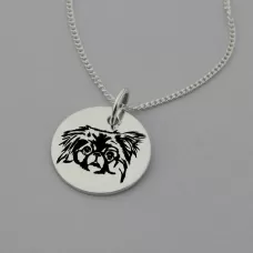 Pekingese Engraved Necklace Pekingese Engraved Necklace