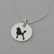 Poodle Silhouette Necklace Poodle Silhouette Necklace