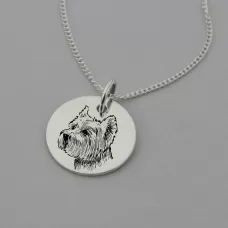 Scottish Terrier Engraved Necklace Scottish Terrier Engraved Necklace