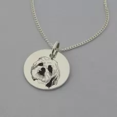 Shih Tzu Engraved Necklace Shih Tzu Engraved Necklace