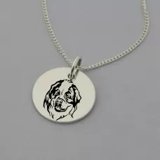 St Bernard Engraved Necklace St Bernard Engraved Necklace