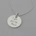Claddagh Symbol Necklace with 'I give you my Heart' engraved on the reverse Claddagh Symbol Necklace with 'I give you my Heart' engraved on the reverse