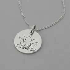 Lotus Engraved Necklace Lotus Engraved Necklace