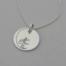 Surfer Girl Engraved Necklace