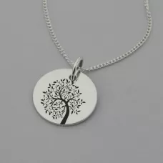 Tree Necklace with 'I am Enough' engraved on reverse