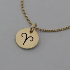 Aries Symbol Rose Gold Necklace