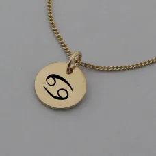 Cancer Symbol Rose Gold Necklace