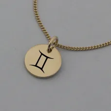 Gemini Symbol Rose Gold Necklace Gemini Symbol Rose Gold Necklace