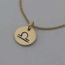 Libra Symbol Rose Gold Necklace Libra Symbol Rose Gold Necklace