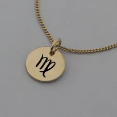 Virgo Symbol Rose Gold Necklace Virgo Symbol Rose Gold Necklace